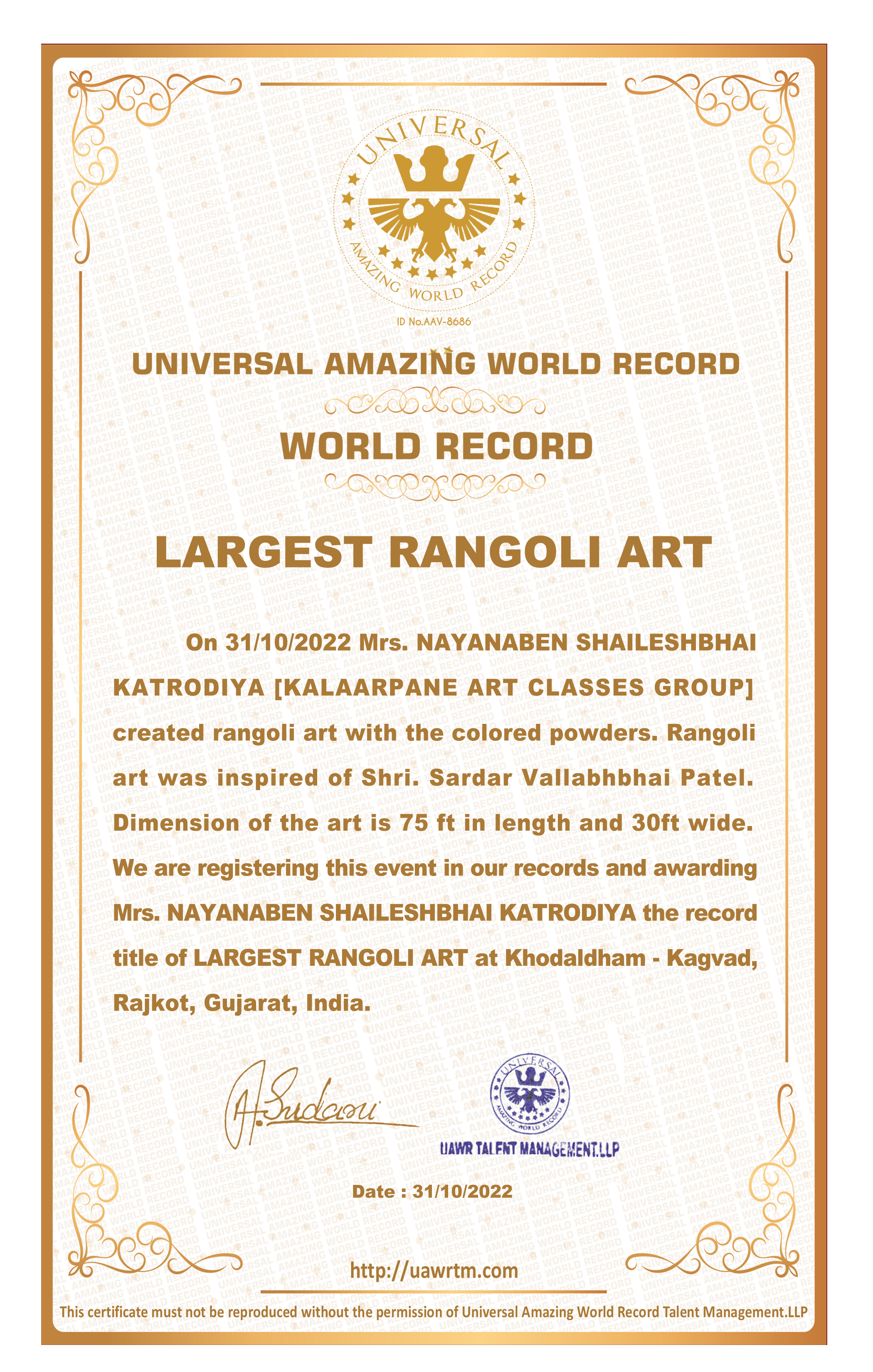 Largest Rangoli Art