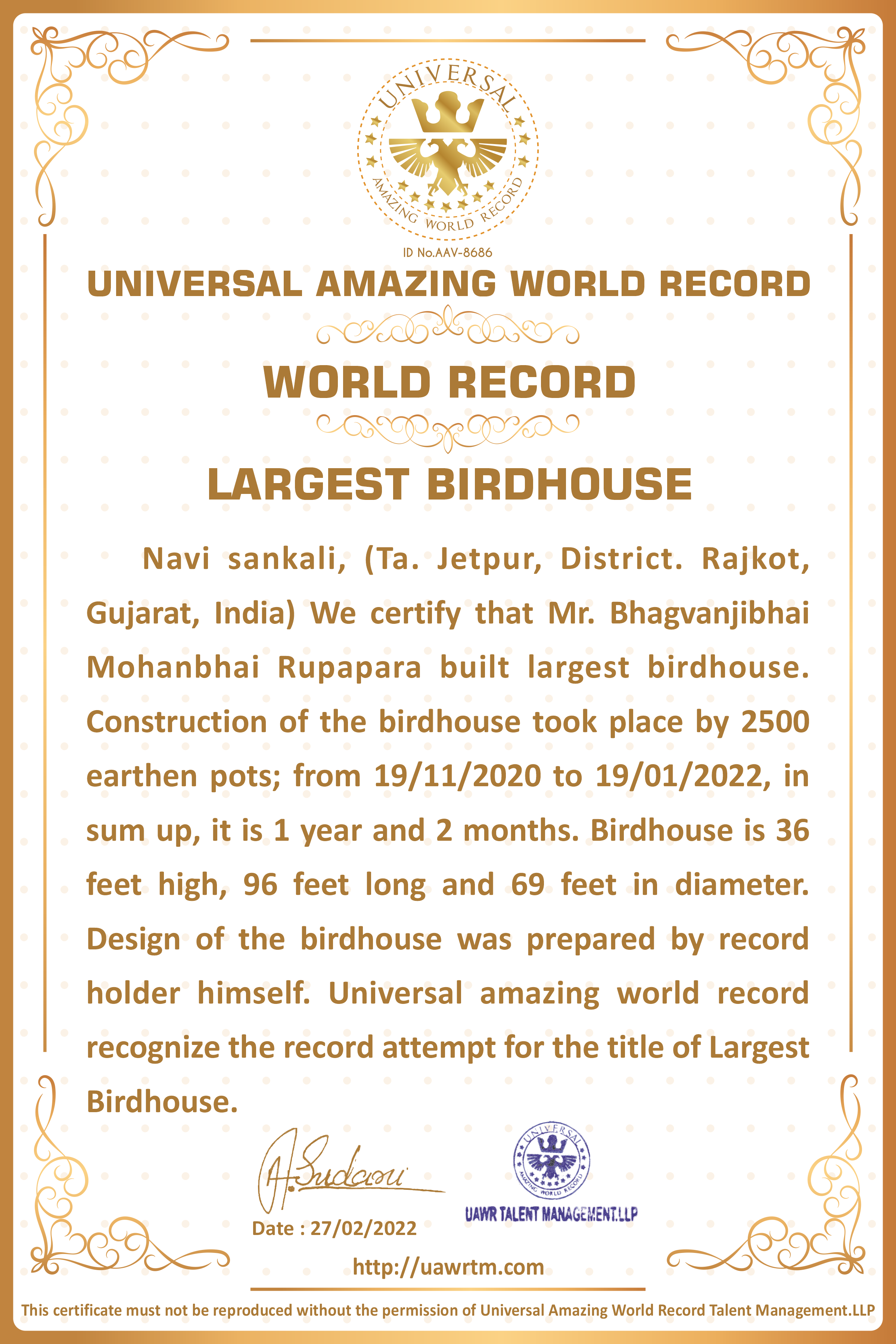 Largest Birdhouse